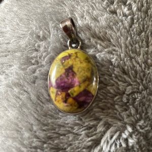 Atlantisite pendant.  Sterling silver